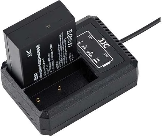 Įkroviklis - JJC Olympus DCH BLH1 Dual USB įkroviklis fotoaparatų baterijoms