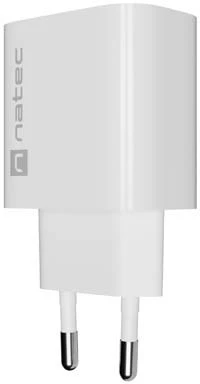 SIENINIS ĮKROVIKLIS NATEC RIBERA 1X USB-A + 1X USB-C 20W Baltas