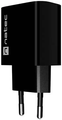 WALL CHARGER NATEC RIBERA 1X USB-A + 1X USB-C 20W Juodas