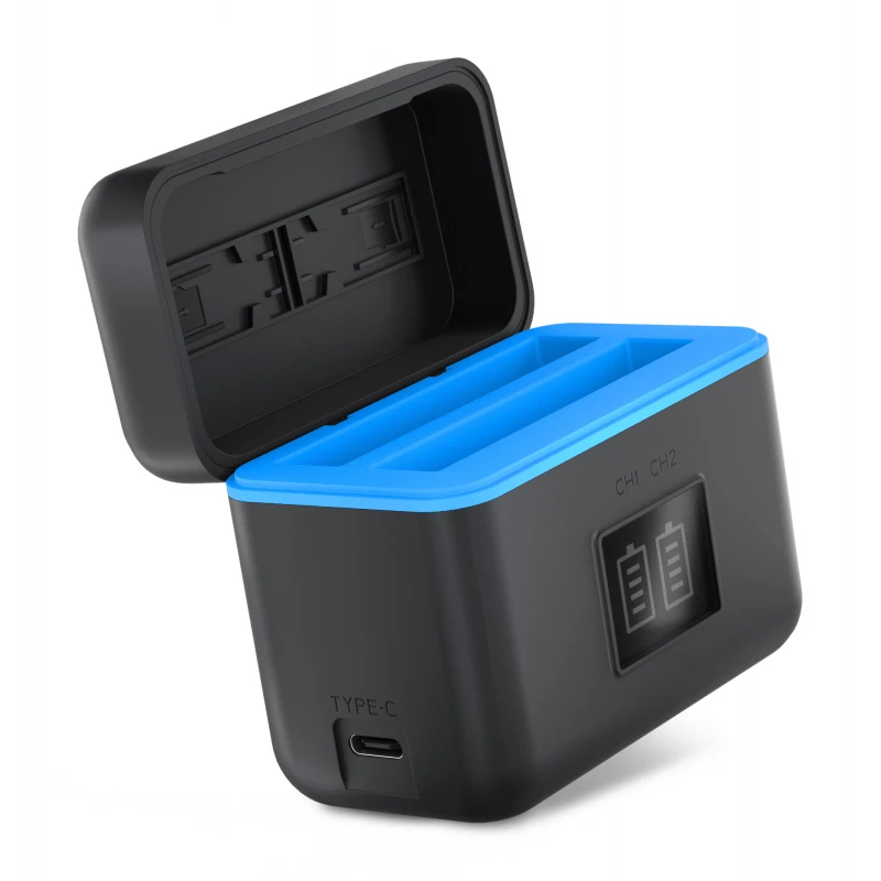 Įkroviklis - Newell STD-USB dviejų kanalų įkroviklis, skirtas Insta360 X4 USB-C