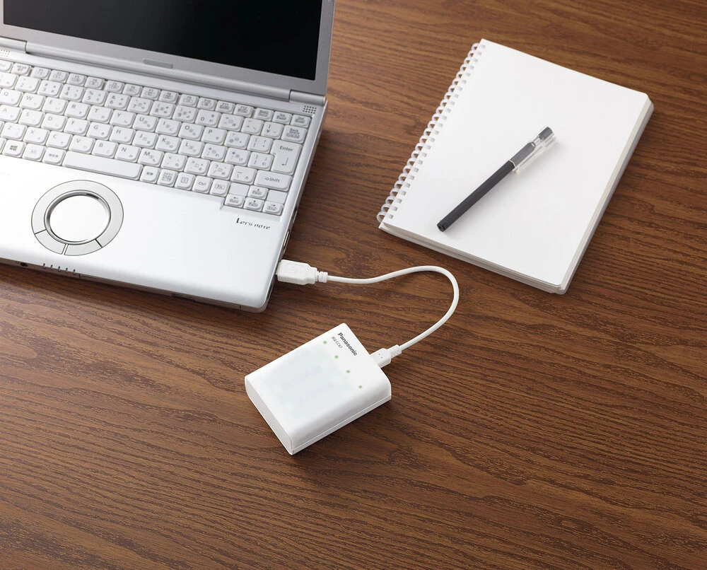 Įkroviklis Panasonic ENELOOP K-KJ87MCD40USB, 2,25 V; +(4xAA)