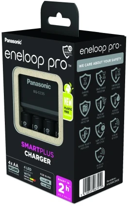 Panasonic Eneloop Pro įkroviklio pakuotė
