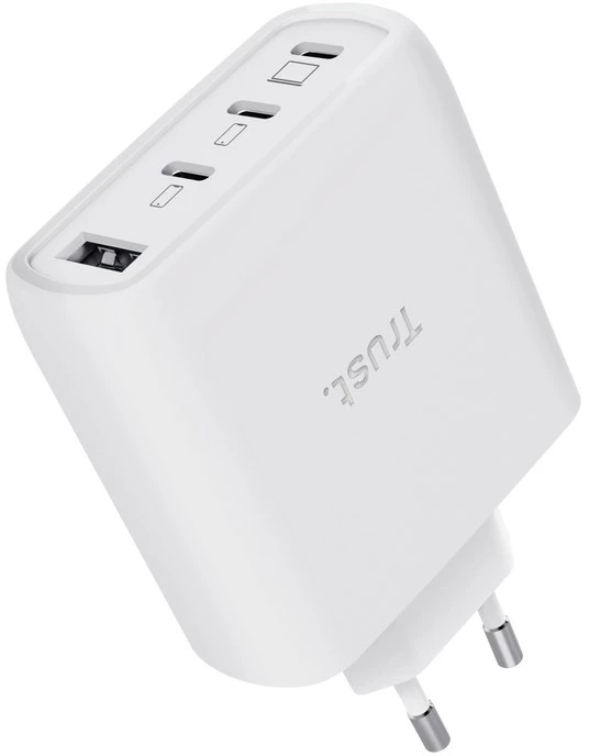 „Trust Maxo 65W Universal Baltas AC“ greitas įkrovimas patalpose