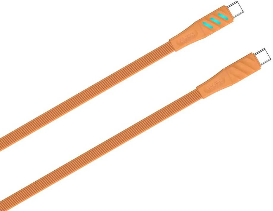 Havit CB6254 - USB Type C į USB Type C įkrovimo laidas, 1 m (oranžinis)