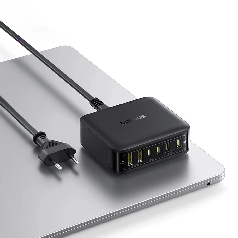 Įkrovimo Stotelė - Baseus EnerFill FH21 120 W GaN 4xUSB-C 2xUSB-A