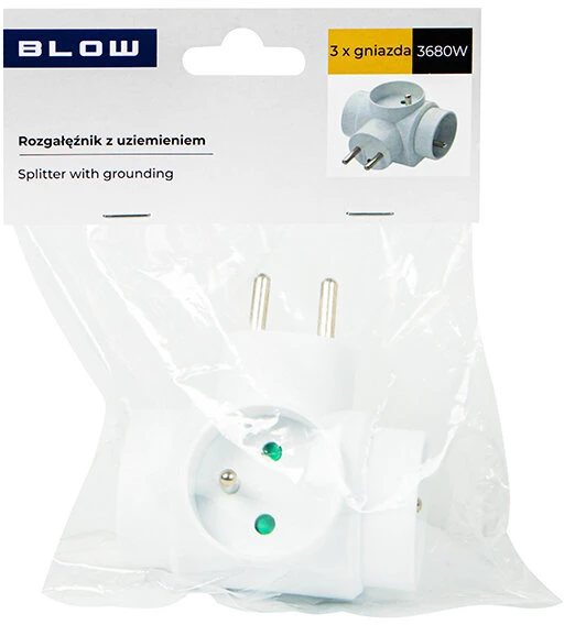 Blow R-31 PR 3 SOCKETS skirstytuvas su įžeminimu