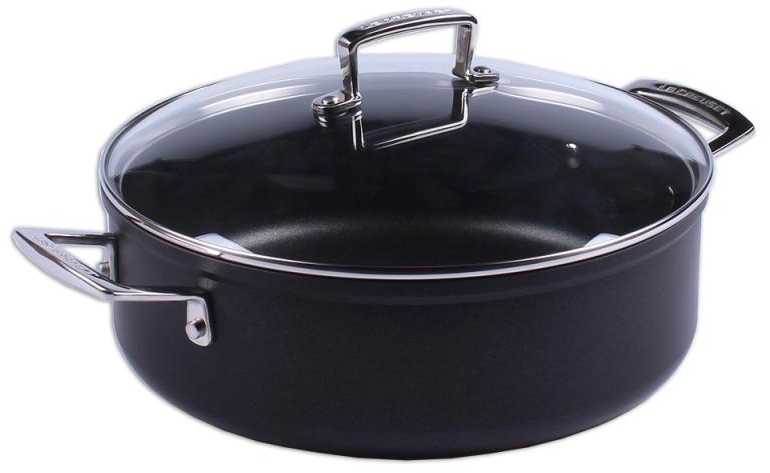 Indų Rinkinys - Le Creuset Patvarus Nelipnus Sautėjus 28cm su Stiklo Dangčiu