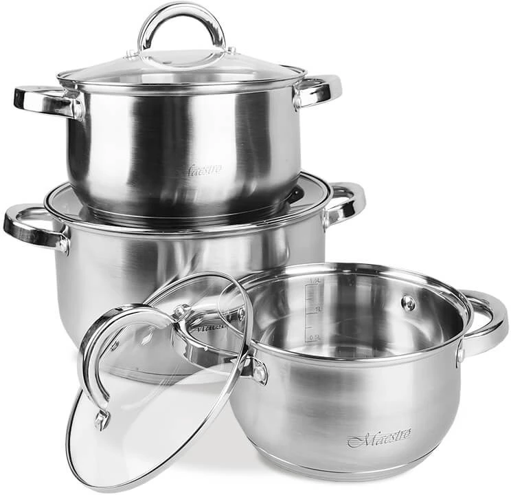Maestro MR-2120-6L Puodų rinkinys iš 6 elementų