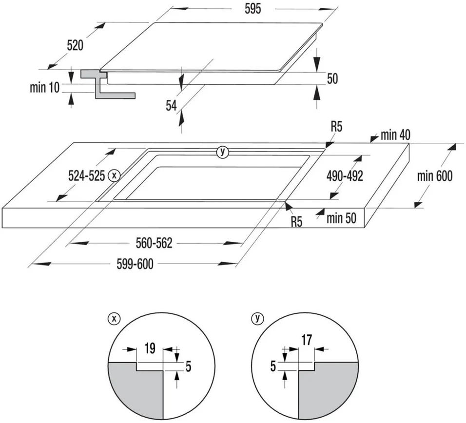 Indukcinė kaitlentė Gorenje GI6432BSC, 60 cm