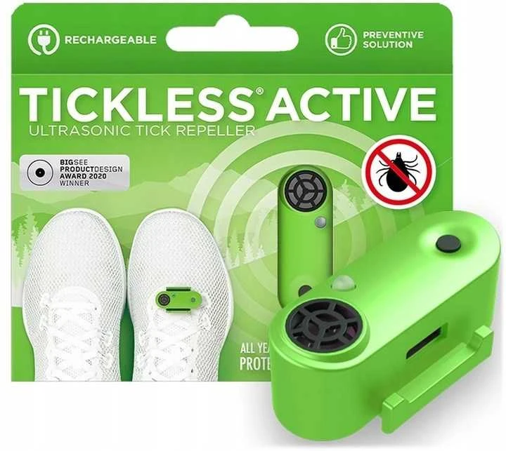Protectone TickLess Active žmonių ultragarsinis pakabukas nuo erkių ir blusų, įkraunamas, oranžinis