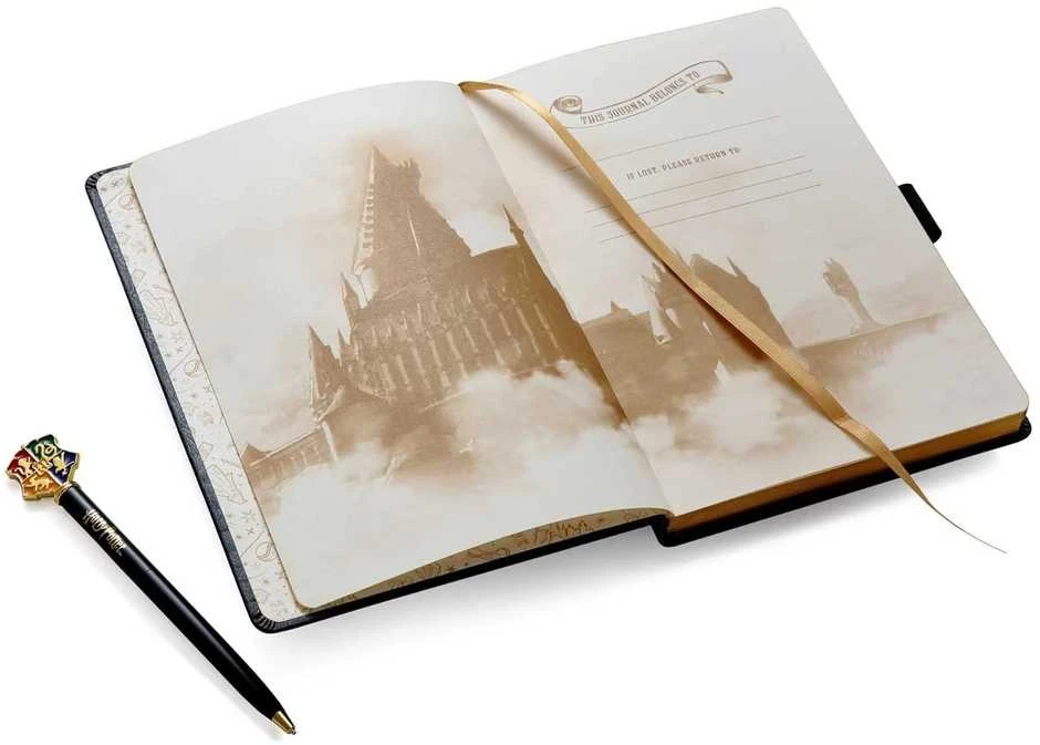 Insight Editions Nešiojamas Užrašų Knygelė - Harry Potter Hogvartsas Kelionių Dienoraštis 184 Puslapiai su Rašikliu