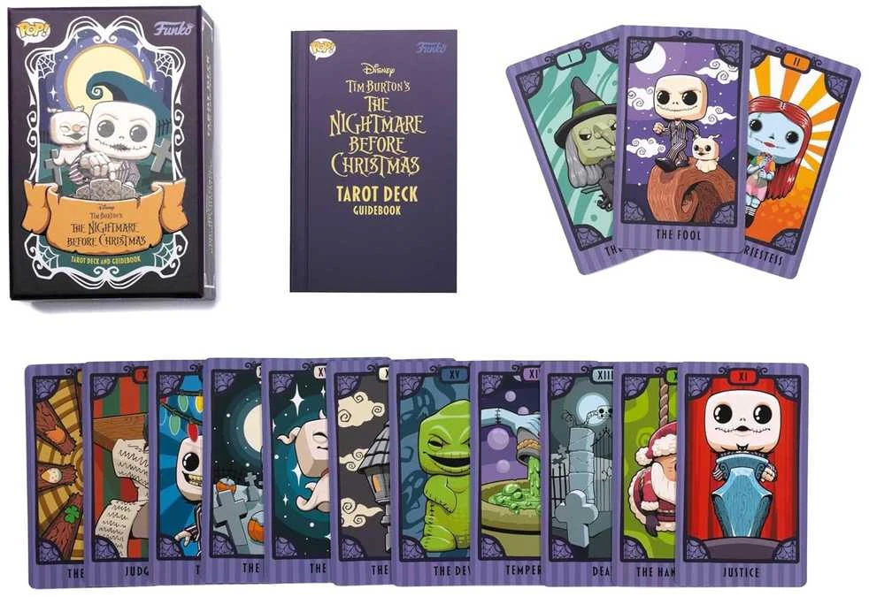 Insight Editions Disney Košmaras prieš Kalėdas taro kortos – 78 kortų iliustruota kaladė