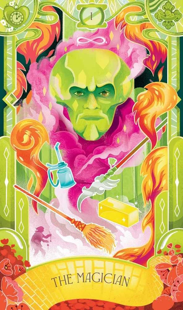 Insight Editions Taro kortų rinkinys - Wizard of Oz 78 Kortų Instrukcijų Knyga Dekoratyvi Dėžutė