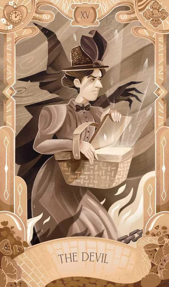 Insight Editions Taro kortų rinkinys - Wizard of Oz 78 Kortų Instrukcijų Knyga Dekoratyvi Dėžutė