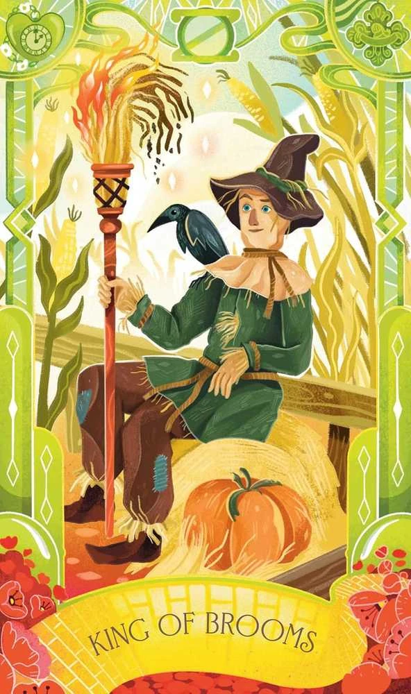 Insight Editions Taro kortų rinkinys - Wizard of Oz 78 Kortų Instrukcijų Knyga Dekoratyvi Dėžutė