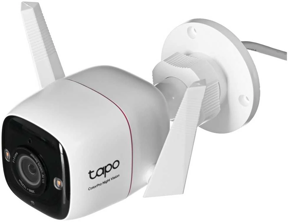 TP-LINK | ColorPro Outdoor Security Wi-Fi kamera | Tapo C325WB | Kulka | 4 MP | F1.0 | IP66 | H.264 | „MicroSD“, iki 512 GB