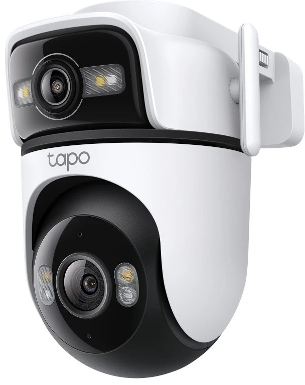 IP Apsaugos Kamera - TP-Link Tapo Lauko Dviejų Objektyvų Pasukama Ir Pakreipiama Apsaugos Kamera 3 MP 2304 × 1296 Wi-Fi Fast Ethernet 512 GB MicroSD