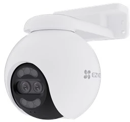 Ezviz Wi-Fi kamera H80x, dviejų objektyvų 8MP + 2MP, spalvotas naktinis matymas, MicroSD iki 512GB
