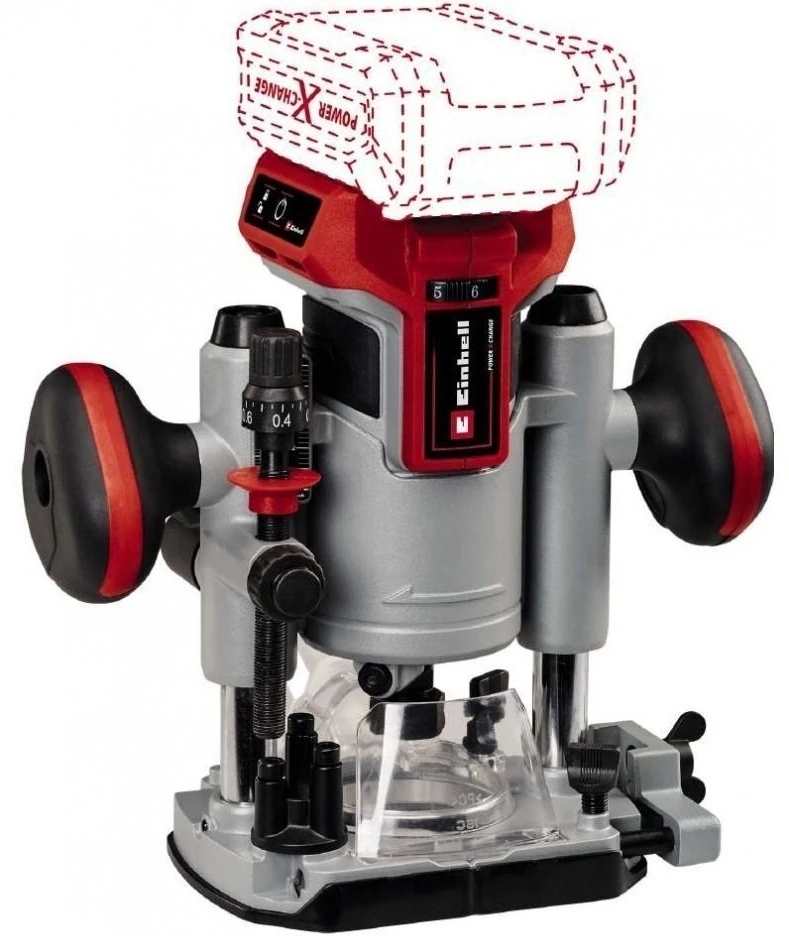 Einhell TP-RO 18 Set Li BL Juodas, Raudona, Sidabrinis 30000 RPM