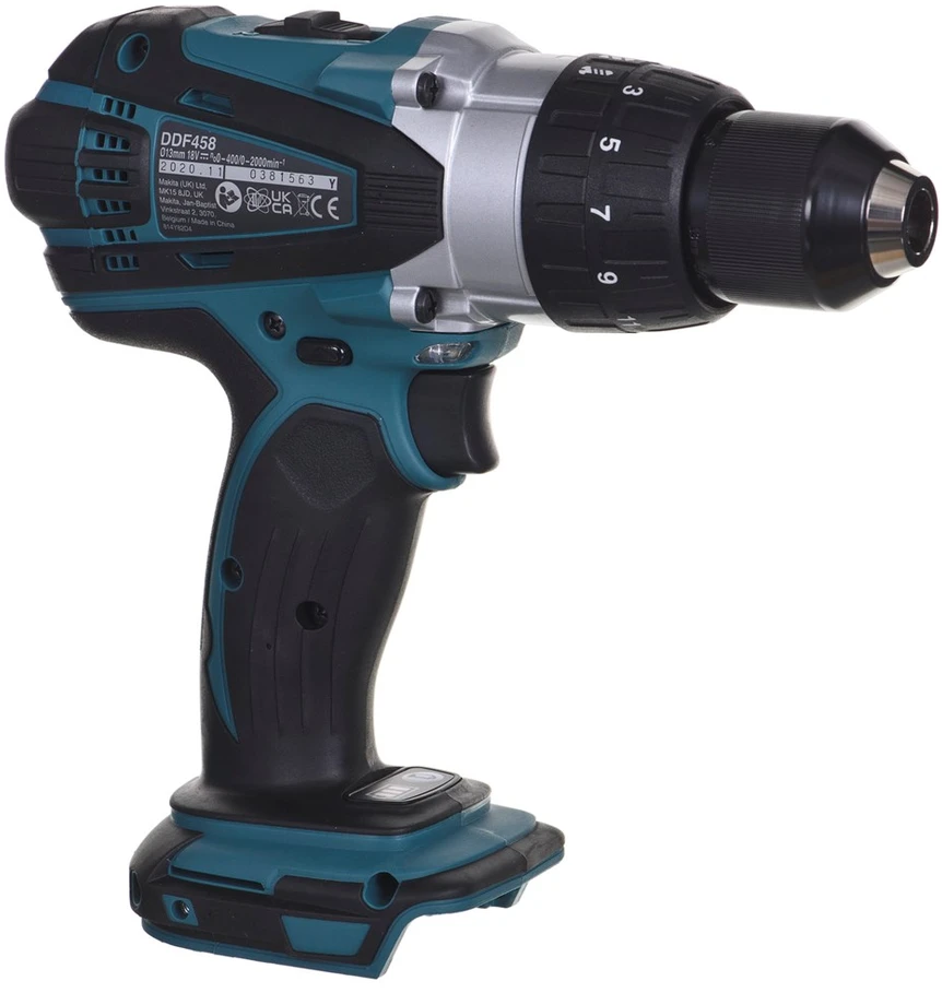 Makita DDF458Z Akumuliatorinis gręžtuvas, 18 V, 91/58 Nm, Be akumuliatorių ir kroviklio!