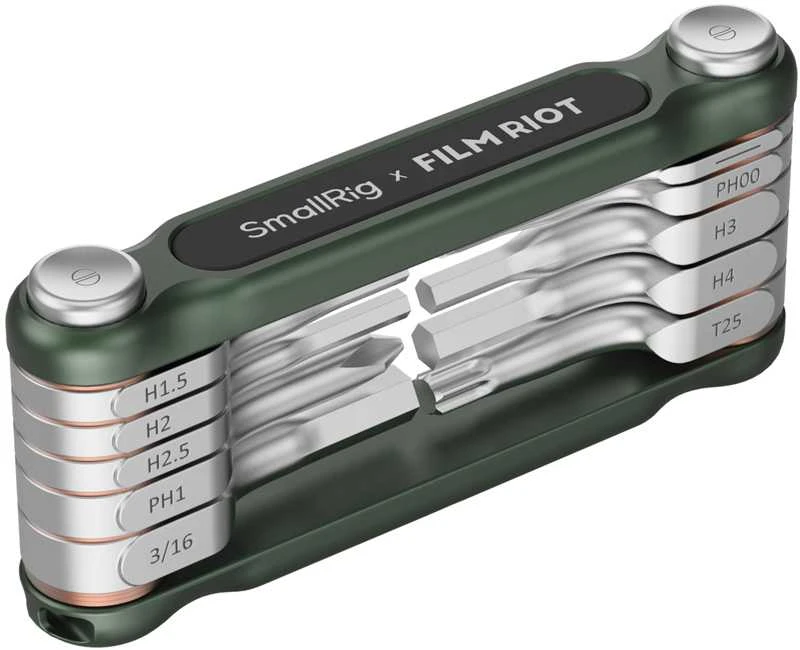 SmallRig 4814 x FILM RIOT 10-in-1 Folding Wrench Set with Multiple Angle Positioning Žalias