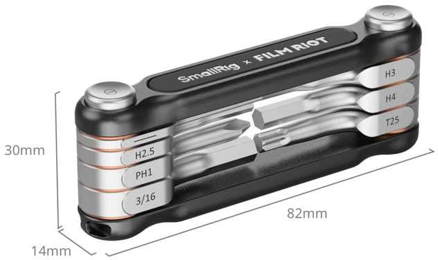 SmallRig 4811 x FILM RIOT 7-in-1 Folding Wrench Set with Multiple Angle Positioning Raudona