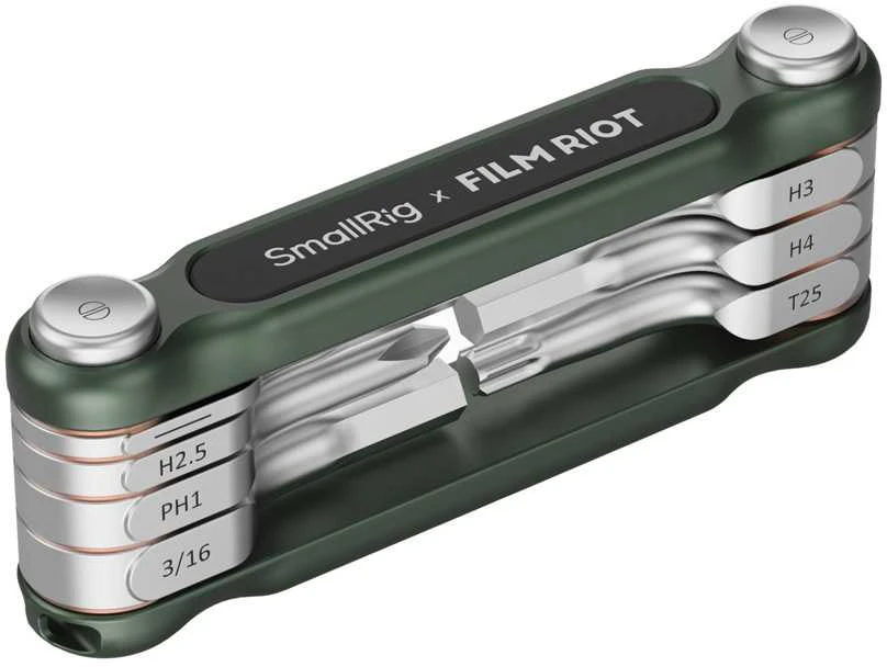SmallRig 4812 x FILM RIOT 7-in-1 Folding Wrench Set with Multiple Angle Positioning Žalias