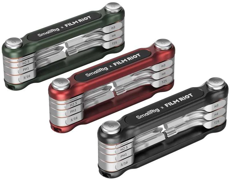 SmallRig 4811 x FILM RIOT 7-in-1 Folding Wrench Set with Multiple Angle Positioning Raudona
