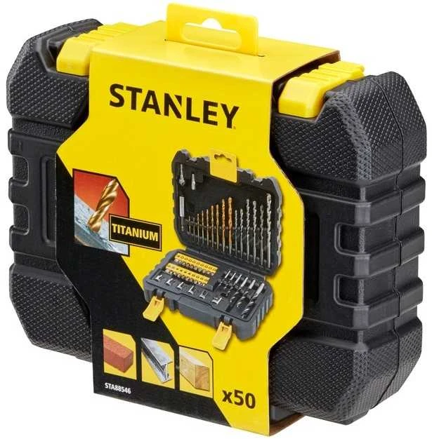 Grąžtų ir sukimo antgalių komplektas Stanley STA88546-XJ; 50 vnt.