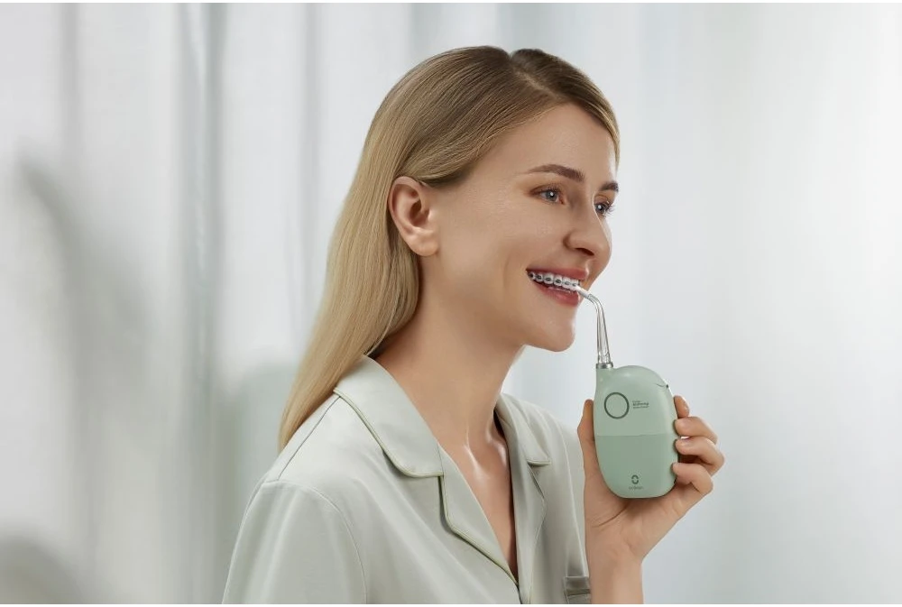 Irigatorius - Oclean A10 Nešiojamas Burnos Drėkintuvas, 3 Režimai, Oro Siurbimo Technologija, Žalia