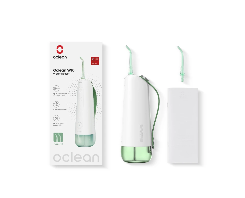 Oclean W10 Oral Irrigator burnos irigatorius, žalias