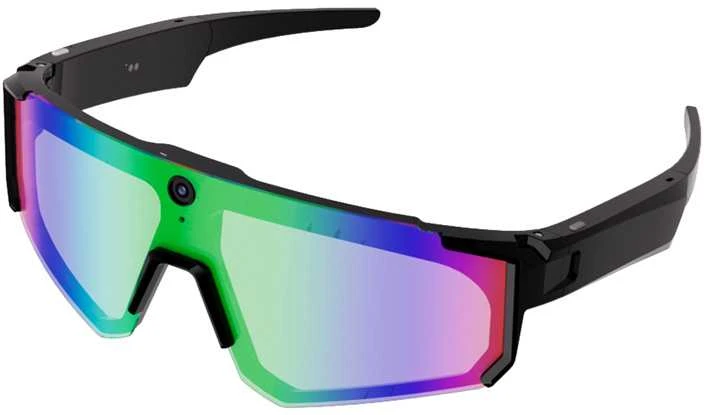 Colmi V06 AI Sports Sunglasses (Juodas with Mėlyna Lenses)