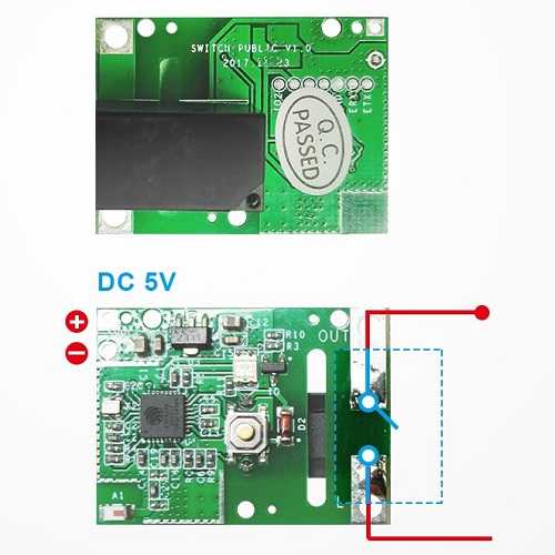 Išmanioji Namo Relė - SONOFF RE5V1C 5V Wi-Fi Relė 10A 2.4GHz