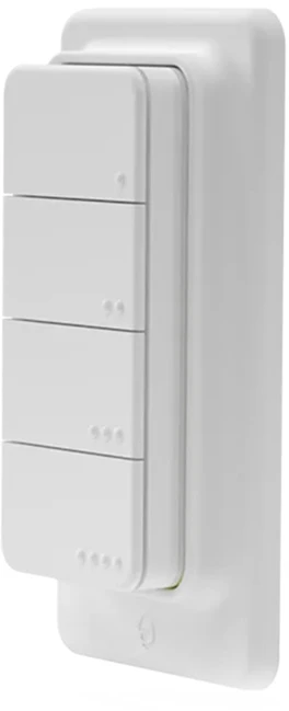 2 žaliuzių/užuolaidų WiFi valdiklių rinkinys „Shelly Shutter“ + BLU RC mygtukas 4