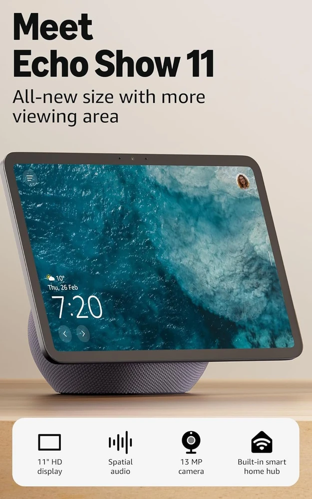 Išmanusis ekranas - Amazon Echo Show 11, grafito spalvos