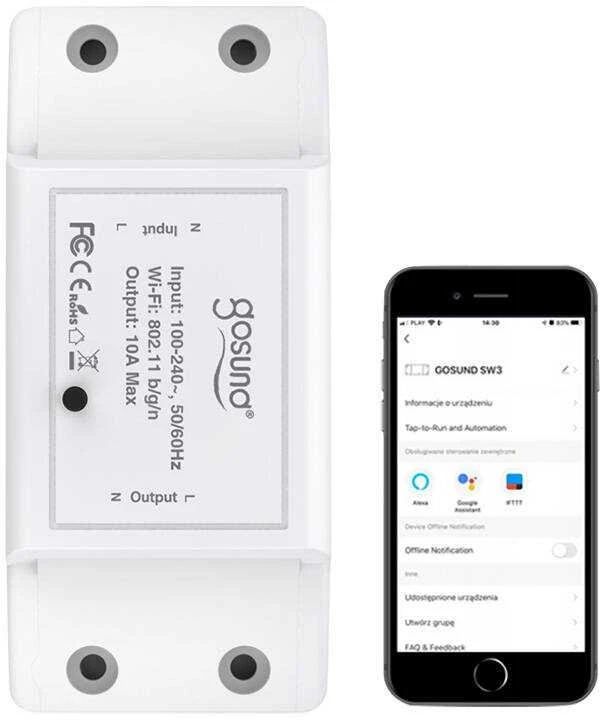 Smart Switch WiFi Gosund SW3, Tuya