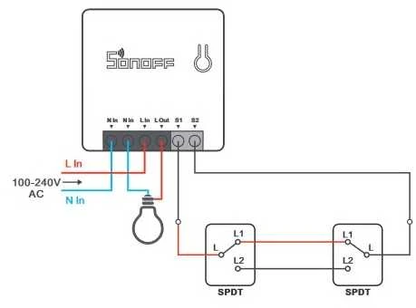 Sonoff Mini R2 išmanus dviejų krypčių valdiklis