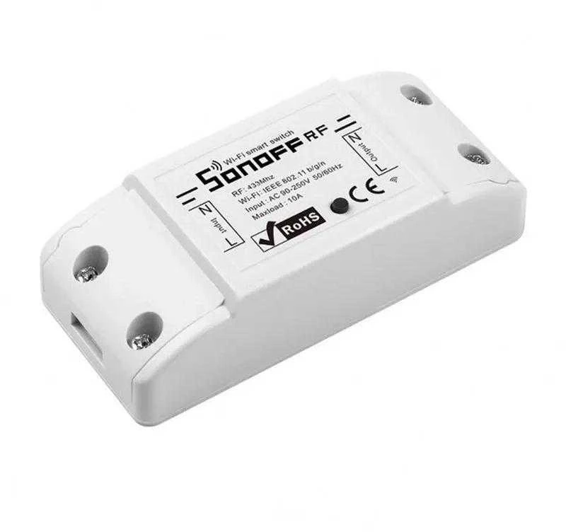 Sonoff RF R2 1 - kanalo išmani relė valdoma WiFi + 433MHz RF - 230VAC 2200W