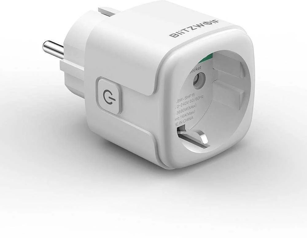 BlitzWolf BW-SHP15 ZigBee 16A kištukas su elektros sąnaudų matavimu TUYA