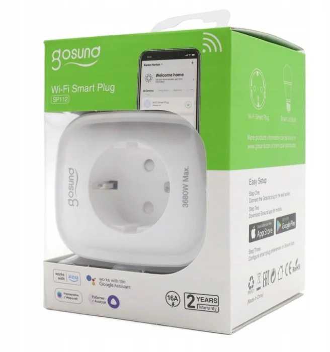 Išmanusis kištukas - Gosund SP112 Išmanusis Wi-Fi kištukas 2xUSB Baltas