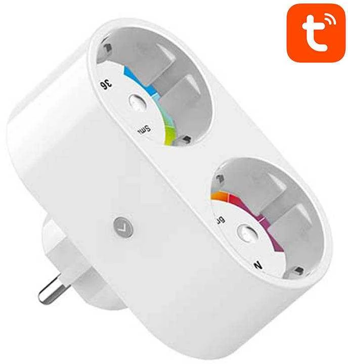 Gosund Nitebird Dvigubas išmanusis kištukas WiFi Gosund SP211 3500W 16A