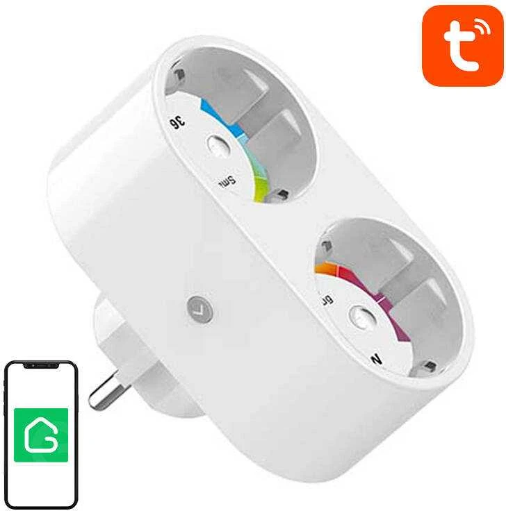 Gosund Nitebird Dvigubas išmanusis kištukas WiFi Gosund SP211 3500W 16A