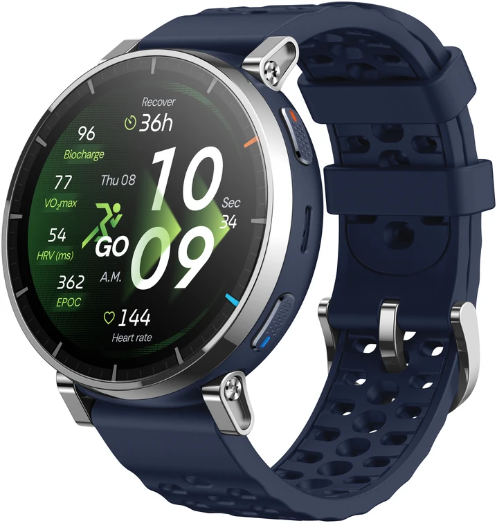 Išmanusis laikrodis - Amazfit Active 3 Premium W2558GL2N 1,32 col. AMOLED GPS 365 mAh Atlas mėlyna
