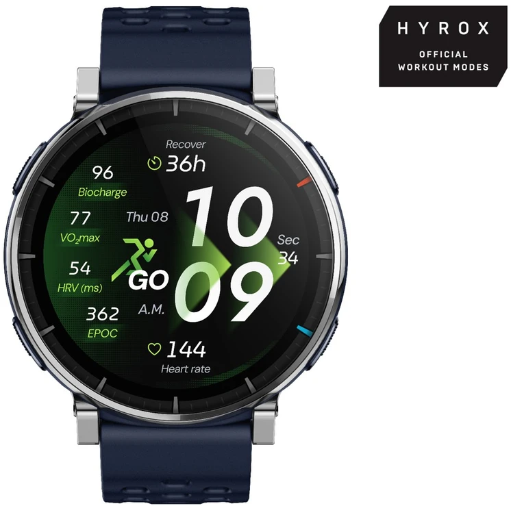 Išmanusis laikrodis - Amazfit Active 3 Premium W2558GL2N 1,32 col. AMOLED GPS 365 mAh Atlas mėlyna
