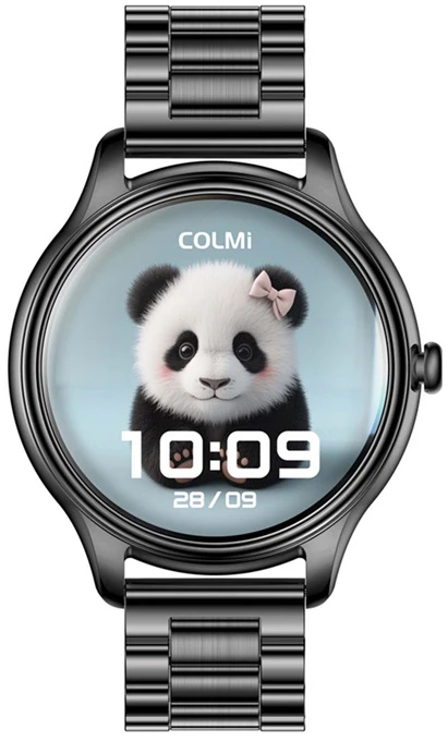 Išmanusis laikrodis COLMI L28 Smart Watch (juodas + juodas steel strap)