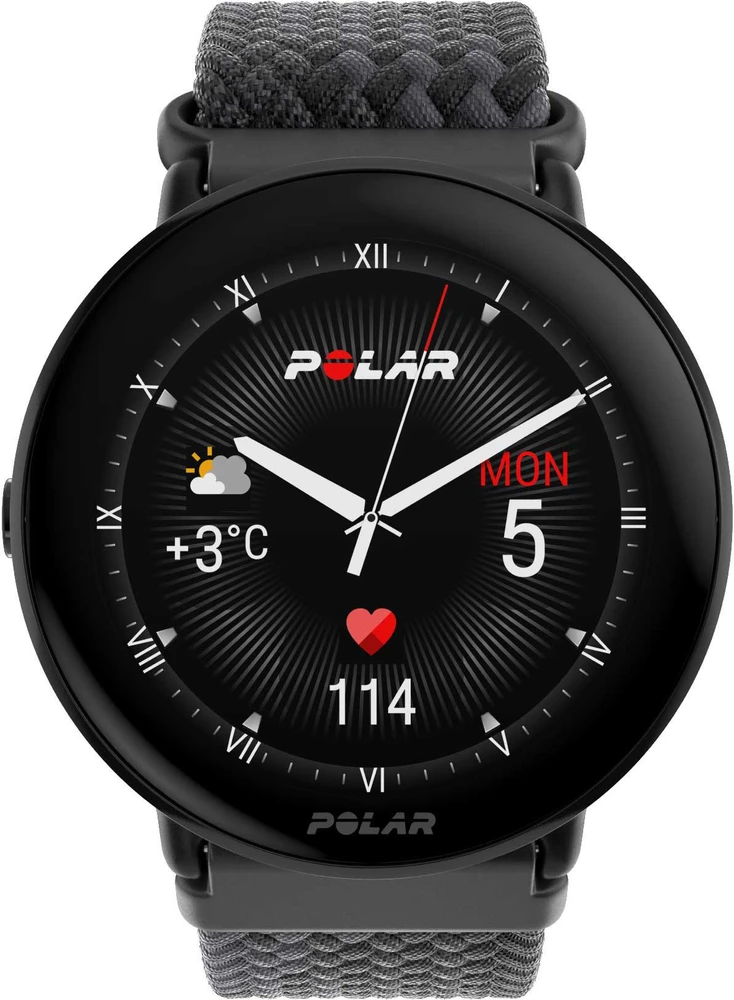 Išmanusis laikrodis Fitneso Apyrankė - Polar Ignite 3 S-L Juoda/Juoda Pintinė