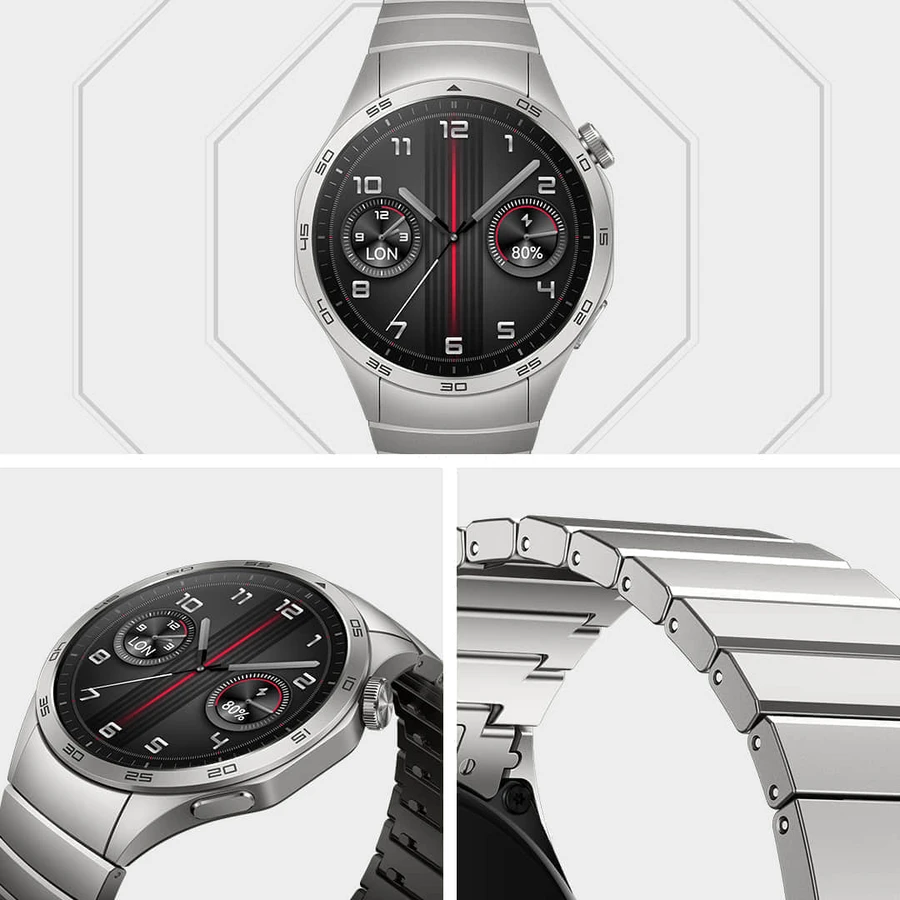 Išmanusis laikrodis Huawei Watch GT4 Elite Edition(46 mm), Nerūdijančio plieno korpusas ir dirželis