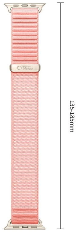 Laikrodžio dirželis - Tech-Protect NylonLoop 40/41/42 mm švelniai rožinis