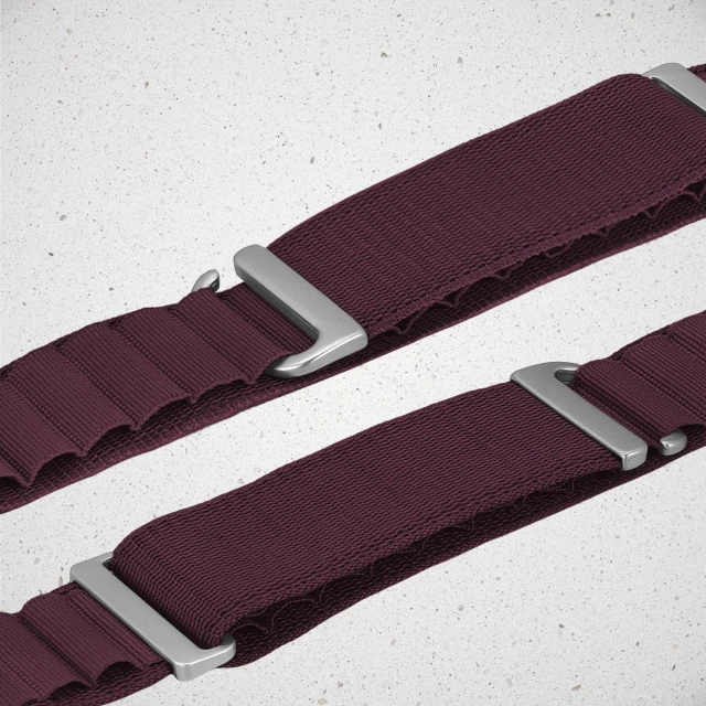 Mobilize Nylon Watch Band - Alpine - Titanium Connector - for Apple 38/40/41mm - Bordo