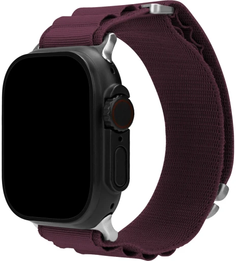 Mobilize Nylon Watch Band - Alpine - Titanium Connector - for Apple 38/40/41mm - Bordo